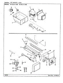 06 - Ice Maker & Bin parts for Magic Chef Refrigerator RC22LN-3AW / CS33A from AppliancePartsPros.com