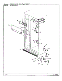 03 - Fresh Food Compartment parts for Magic Chef Refrigerator RC22LN-3AW / BS32D from AppliancePartsPros.com