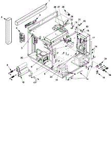 04 - Electrical Components parts for Amana Microwave RC22S / P1330104M from AppliancePartsPros.com