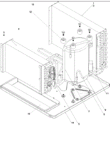 02 - Evaporator, Condenser And Compressor parts for Amana Air Conditioner RC24085C2E REV / RC24085C2E B from AppliancePartsPros.com