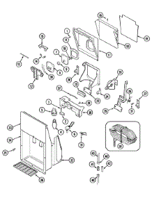 07 - Ice & Water Dispenser parts for Magic Chef Refrigerator RC244ADM from AppliancePartsPros.com