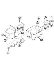 08 - Ice Bin parts for Magic Chef Refrigerator RC244ADV from AppliancePartsPros.com