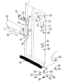03 - Fresh Food Compartment parts for Magic Chef Refrigerator RC244PDV / DS81A from AppliancePartsPros.com
