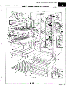 02 - Fresh Food Compartment parts for Magic Chef Refrigerator RC24CN-3AI / 3N80A from AppliancePartsPros.com
