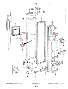 02 - Freezer Door parts for Magic Chef Refrigerator RC24CN-3AW / 4M47B from AppliancePartsPros.com