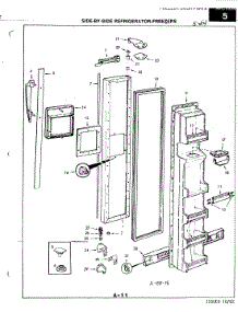 02 - Freezer Door parts for Magic Chef Refrigerator RC24CY-3AI / 3N80B from AppliancePartsPros.com