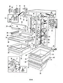03 - Fresh Food Compartment parts for Magic Chef Refrigerator RC24EY-3PW / 5M76B from AppliancePartsPros.com