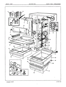 02 - Fresh Food Compartment parts for Magic Chef Refrigerator RC24FN-3PW / 5N59A from AppliancePartsPros.com