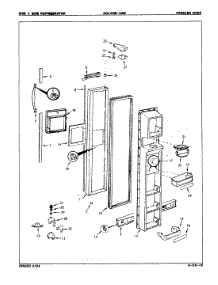 02 - Freezer Door parts for Magic Chef Refrigerator RC24HA-3AW / 8N13A from AppliancePartsPros.com
