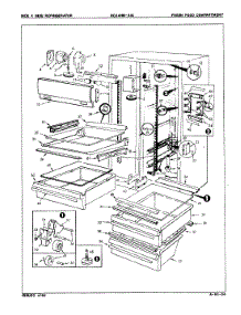 02 - Fresh Food Compartment parts for Magic Chef Refrigerator RC24HN-3AI / 8N80A from AppliancePartsPros.com