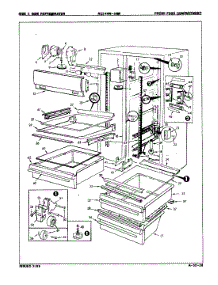 02 - Fresh Food Compartment parts for Magic Chef Refrigerator RC24HN-3AW / 8N13A from AppliancePartsPros.com