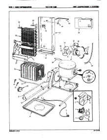 03 - Unit Compartment & System parts for Magic Chef Refrigerator RC24HN-3AW / 8N13A from AppliancePartsPros.com