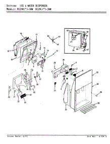 05 - Ice & Water Dispenser parts for Magic Chef Refrigerator RC24KA-3AW / AS81A from AppliancePartsPros.com