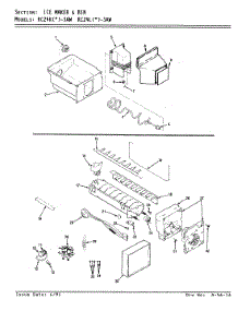 06 - Ice Maker & Bin parts for Magic Chef Refrigerator RC24KA-3AW / AS81A from AppliancePartsPros.com