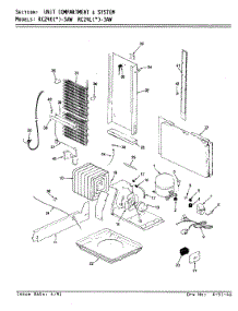 07 - Unit Compartment & System parts for Magic Chef Refrigerator RC24LA-3AW / BS81C from AppliancePartsPros.com