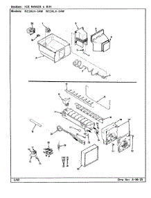 04 - Ice Maker & Bin parts for Magic Chef Refrigerator RC24LA-3AW / CS82A from AppliancePartsPros.com