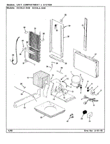 06 - Unit Compartment & System parts for Magic Chef Refrigerator RC24LA-3AW / CS82A from AppliancePartsPros.com