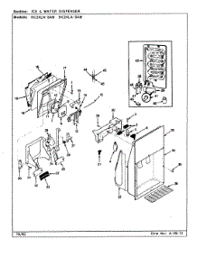 05 - Ice & Water Dispenser parts for Magic Chef Refrigerator RC24LA-3AW / CS84A from AppliancePartsPros.com
