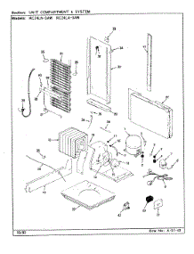 08 - Unit Compartment & System parts for Magic Chef Refrigerator RC24LA-3AW / CS84A from AppliancePartsPros.com