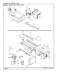 05 - Ice Maker & Bin parts for Magic Chef Refrigerator RC24LN-3AW / CS83A from AppliancePartsPros.com