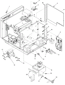 05 - Electrical Components parts for Amana Microwave RC25S / P1326311M from AppliancePartsPros.com
