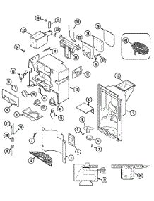 07 - Ice & Water Dispenser parts for Magic Chef Refrigerator RC274TDM from AppliancePartsPros.com