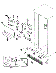 03 - Fresh Food Compartment parts for Magic Chef Refrigerator RC274TDV from AppliancePartsPros.com