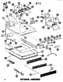 05 - Interior Assy parts for Amana Microwave RC514S / P7520001M from AppliancePartsPros.com