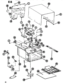 06 - Oven Cavity Assy parts for Amana Microwave RC514S / P7520002M from AppliancePartsPros.com