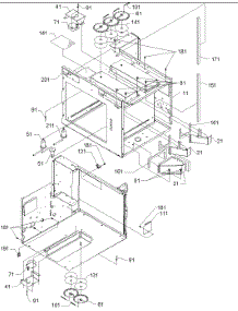 03 - Chassis parts for Amana Microwave RC519MP / P1199603M from AppliancePartsPros.com