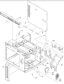 04 - Controls parts for Amana Microwave RC519MP / P1199603M from AppliancePartsPros.com