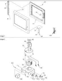 05 - Door / Blower parts for Amana Microwave RC519MP / P1199603M from AppliancePartsPros.com