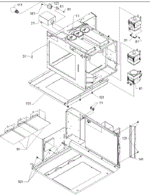 07 - Magnetron / Light parts for Amana Microwave RC519MP / P1199604M from AppliancePartsPros.com