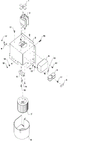 04 - Blower parts for Amana Microwave RC5MCTP2 / P1331425M from AppliancePartsPros.com