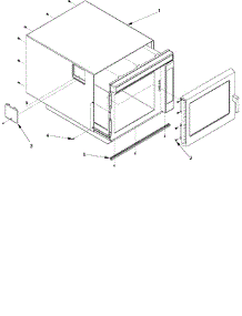03 - Outercase parts for Amana Microwave RC5MCTS / P1327610M from AppliancePartsPros.com