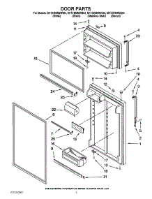 02 - Door Parts parts for Maytag Refrigerator M1TXEMMWW04 from AppliancePartsPros.com