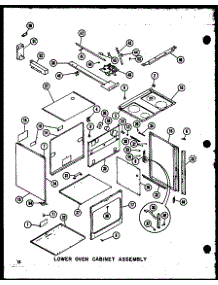 06 - Lower Oven Cabinet Assy parts for Amana Range RCC-3 / P7340801M from AppliancePartsPros.com