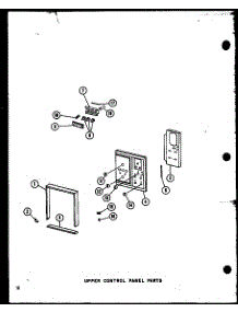 09 - Upper Control Panel Parts parts for Amana Range RCC-3-A1 / P7340801M A from AppliancePartsPros.com