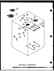 02 - Electrical Components parts for Amana Range RCC-3-L1 / P7340801M L from AppliancePartsPros.com