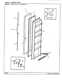 02 - Freezer Door parts for Maytag Refrigerator RCE20LA-2A / CS02A from AppliancePartsPros.com