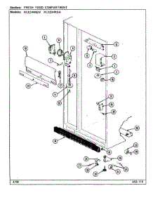 03 - Fresh Food Compartment parts for Maytag Refrigerator RCE244RDA / DS86A from AppliancePartsPros.com