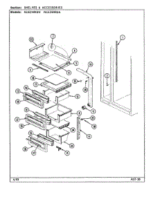 07 - Shelves & Accessories parts for Maytag Refrigerator RCE244RDA / DS86A from AppliancePartsPros.com