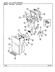 03 - Ice & Water Dispenser parts for Maytag Refrigerator RCE244RDV / DS85A from AppliancePartsPros.com
