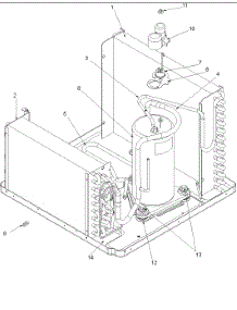 02 - Evaporator, Condenser And Compressor parts for Amana Air Conditioner RCF10090A5ER from AppliancePartsPros.com