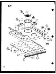12 - Page 8 parts for Amana Range RCR-1010 / P8572803S from AppliancePartsPros.com
