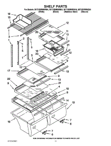 06 - Shelf Parts parts for Maytag Refrigerator M1TXEMMWS04 from AppliancePartsPros.com
