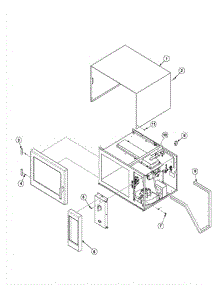 02 - Outer Case parts for Amana Microwave RCS10DC / P1327714M from AppliancePartsPros.com