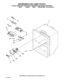 02 - Refrigerator Liner Parts parts for Maytag Refrigerator ABB1924WEW1 from AppliancePartsPros.com