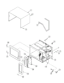 02 - Outer Case parts for Amana Microwave RCS511 / P1327809M from AppliancePartsPros.com
