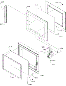02 - Door Assy parts for Amana Microwave RCS820BL / P1140405M from AppliancePartsPros.com